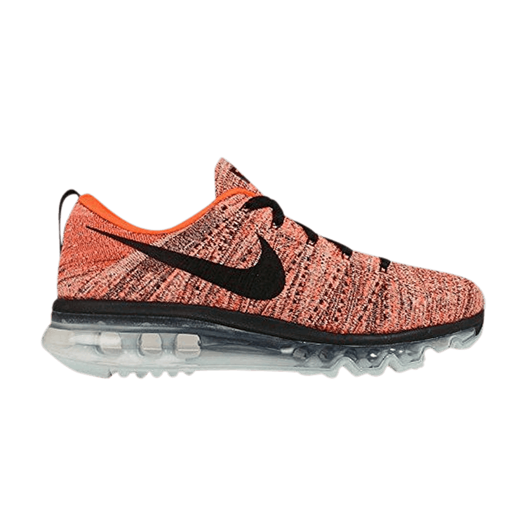 Nike Wmns Flyknit Air Max 'Hyper Orange' — Black/Black/Hyper Orange/Sunset Glow