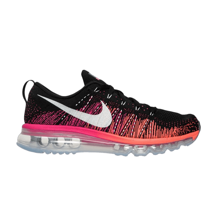 Nike Wmns Flyknit Air Max — Black/Reflective Silver-Pink