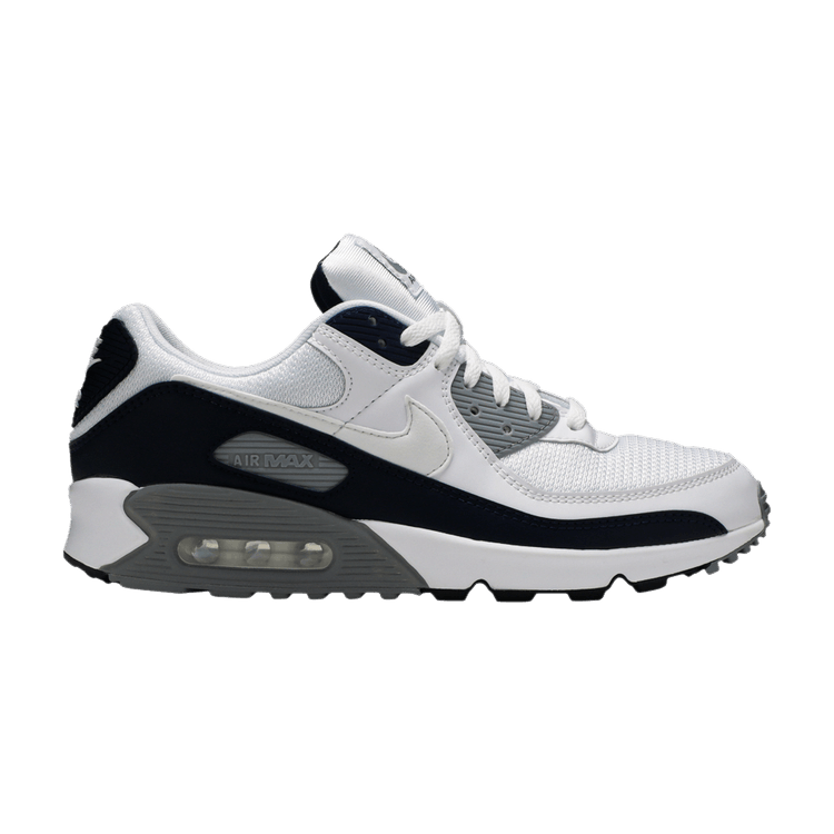 Nike Air Max 90 'Obsidian' — White/White/Particle Grey/Obsidian
