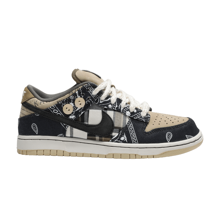 Travis Scott x Nike Dunk Low PRM SB QS 'Cactus Jack' Friends and Family — Black/Parachute Beige/Petra Brown