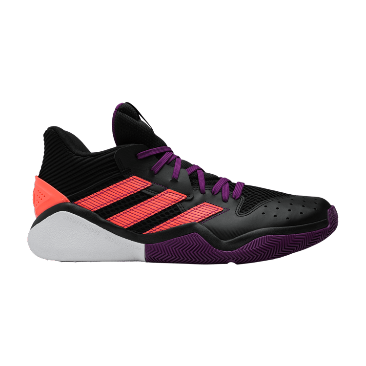 Adidas Harden Stepback 'Black Purple Coral' — Core Black/Glory Purple/Signal Coral