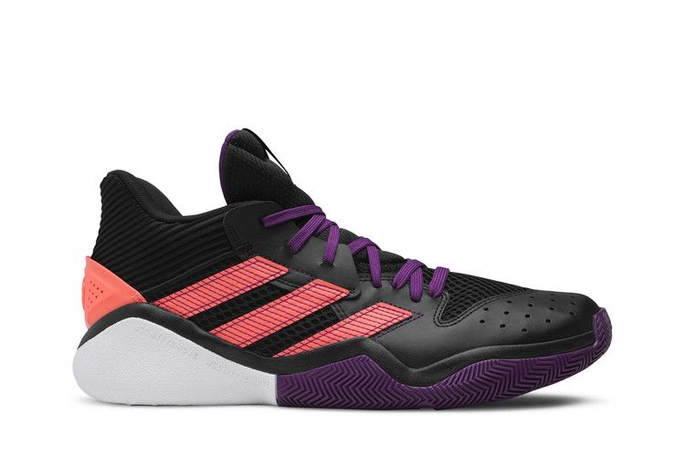 Adidas Harden Stepback 'Black Purple Coral' — Core Black/Glory Purple/Signal Coral