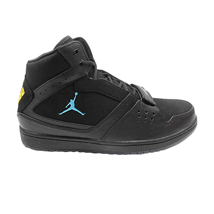 Air Jordan 1 Flight Strap 'Gamma' — Black/Gamma Blue-Varsity Maize