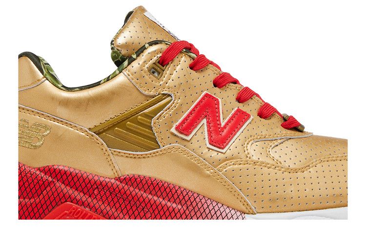 New Balance Hectic x Stussy x Undefeated x 580 'Gold Camo' — Gold/Red
