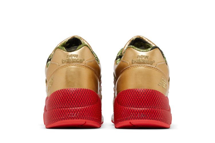 New Balance Hectic x Stussy x Undefeated x 580 'Gold Camo' — Gold/Red