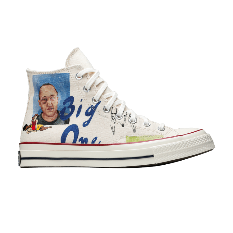Spencer McMullen x Converse Chuck Taylor All Star 70 High 'People Print' — Egret/Multi-Color/Egret