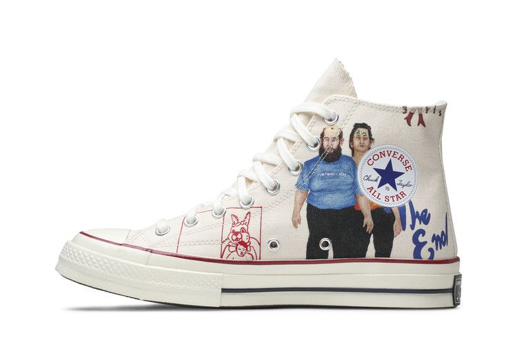 Spencer McMullen x Converse Chuck Taylor All Star 70 High 'People Print' — Egret/Multi-Color/Egret