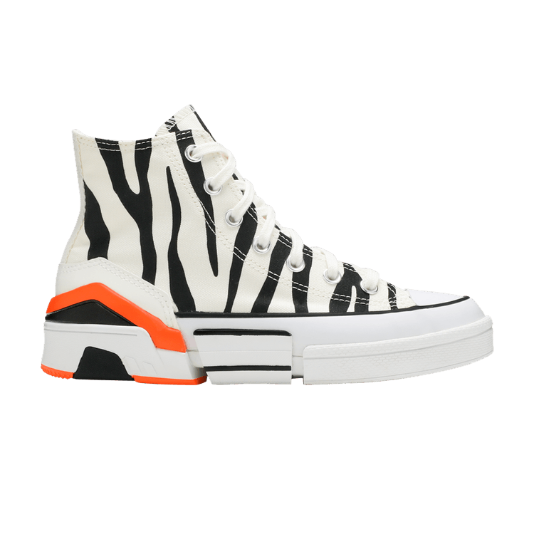 Converse Wmns CPX70 High 'Sunblocked - Zebra Print' — Egret/Black/Total Orange