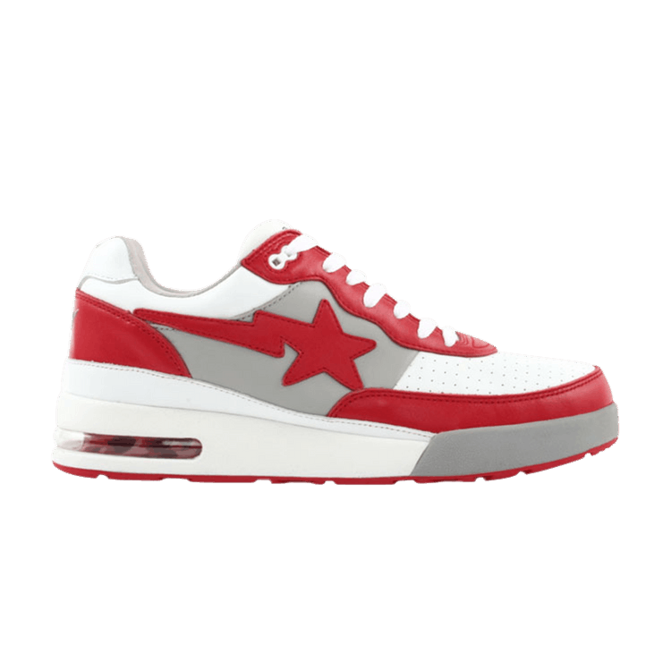 BAPE Roadsta FS-034 Low 'Red Grey' — Red