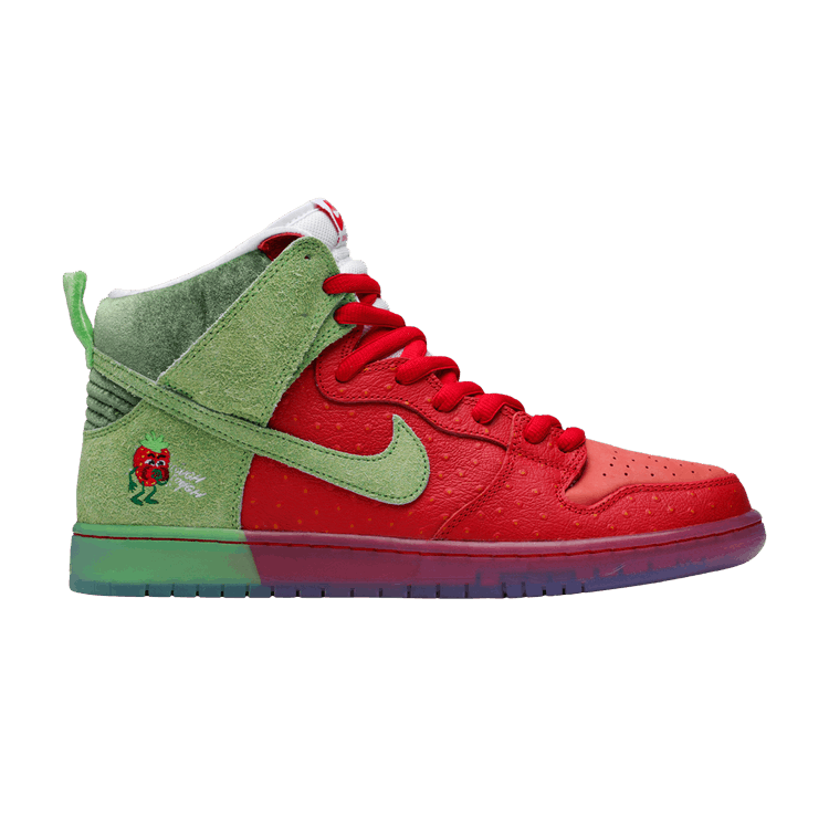 Nike Dunk High SB 'Strawberry Cough' — University Red/Spinach Green/Magic Ember
