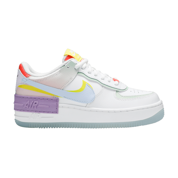 Nike Wmns Air Force 1 Shadow 'White Hydrogen Blue' — White/Hydrogen Blue/Purple/White