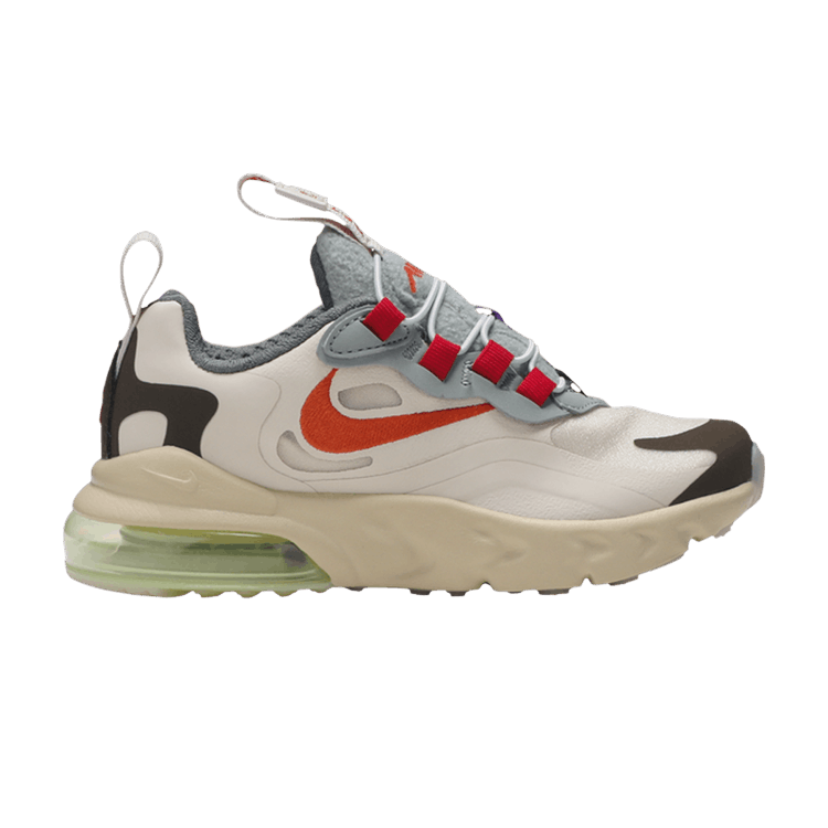 Travis Scott x Nike Air Max 270 React ENG PS 'Cactus Trails' — Light Cream/Dark Hazel/Mica Green/Starfish