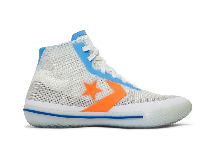 Converse All Star Pro BB High 'Solstice - White Royal Orange' — White/Game Royal/Total Orange
