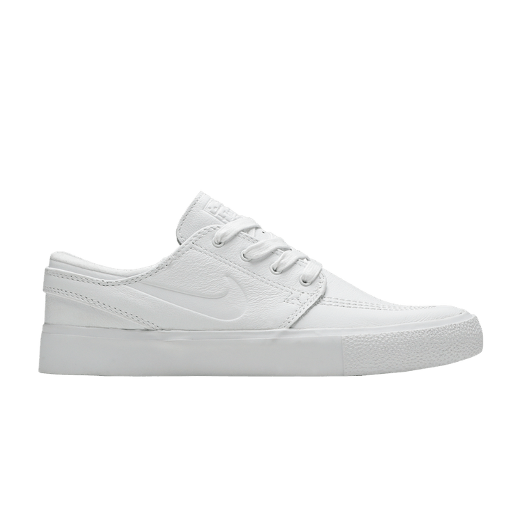 Nike Zoom Stefan Janoski RM Premium SB 'Triple White' — White/White/White
