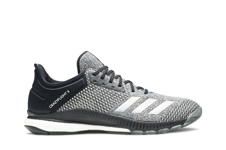 Adidas Wmns Crazyflight X 2 'Black Silver Metallic' — Core Black/Silver Metallic/Cloud White
