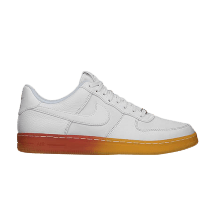 Nike Air Force 1 Downtown BR — White/White Light Crimson-Atomic Mango