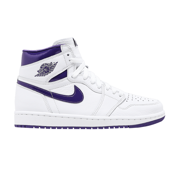 Wmns Air Jordan 1 High OG 'Court Purple' — White/Court Purple