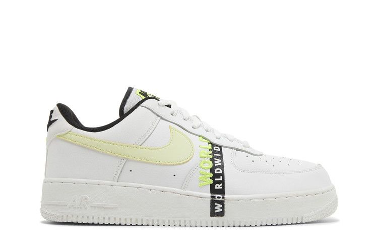Nike Air Force 1 '07 LV8 'Worldwide Pack - Volt' — White/Volt/Black (2)
