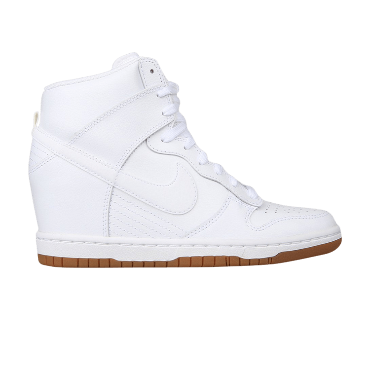 Nike Wmns Dunk Sky Hi Essential — White/White-Gum Medium Brown-Wolf Grey