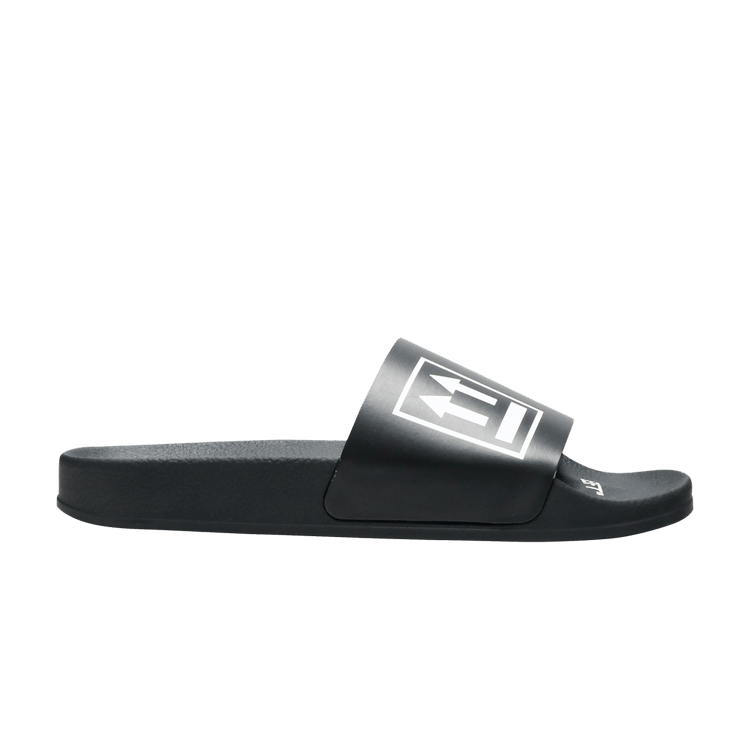 Off-White Sliders 'Double Arrow Black' — Black/Black/White