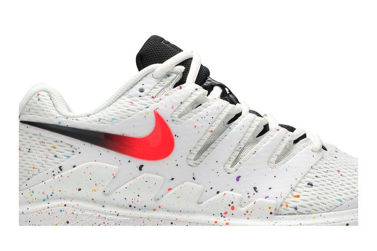 Nike Court Air Zoom Vapor X HC 'Splatter Paint' — White/Oracle Aqua/Off Noir/Laser Crimson