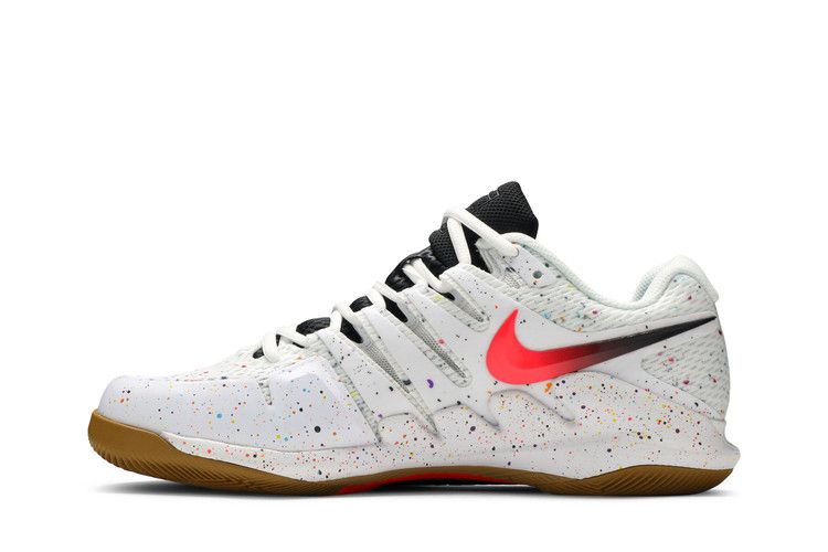 Nike Court Air Zoom Vapor X HC 'Splatter Paint' — White/Oracle Aqua/Off Noir/Laser Crimson