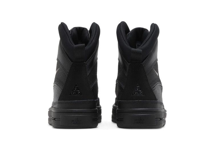 Nike Woodside 2 High GS 'Triple Black' — Black/Black/Black