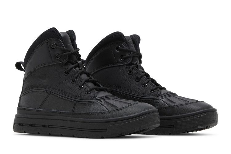 Nike Woodside 2 High GS 'Triple Black' — Black/Black/Black