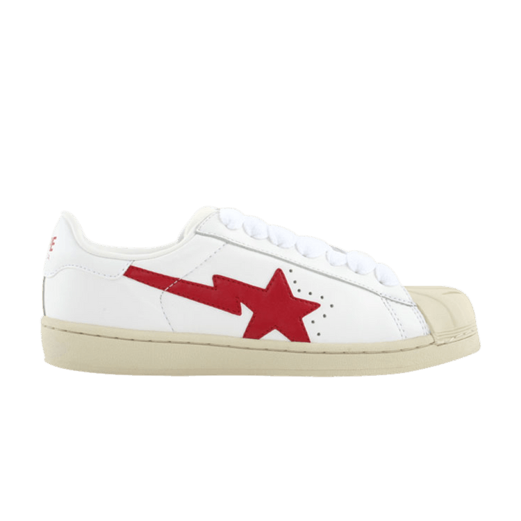 BAPE Skullsta FS-004 Low 'White Red' — White/Red