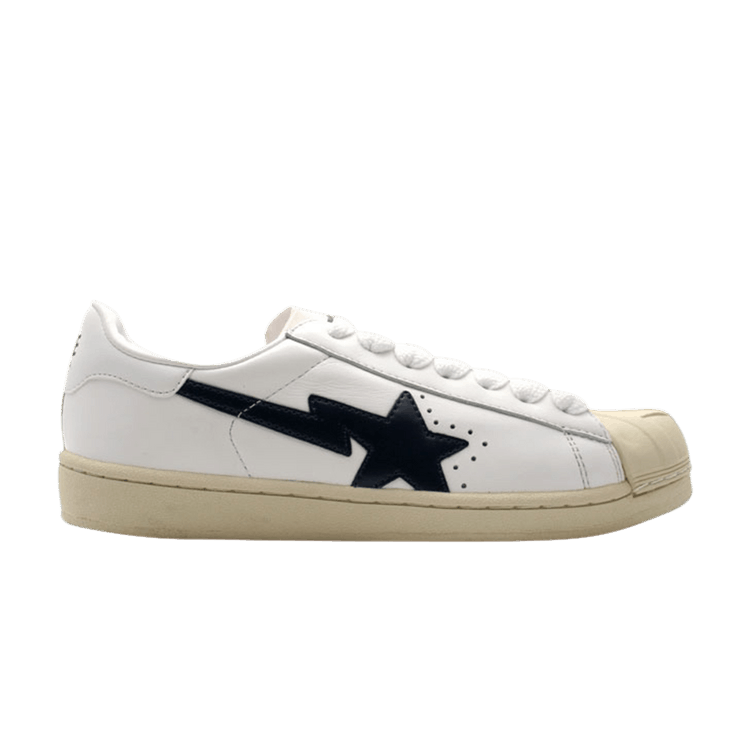 BAPE Skullsta FS-004 Low 'White Navy' — White/Navy