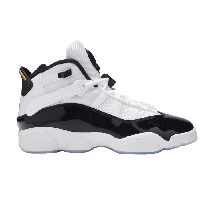 Air Jordan 6 Rings GS 'Defining Moments' — White/Black/Ice/Metallic Gold