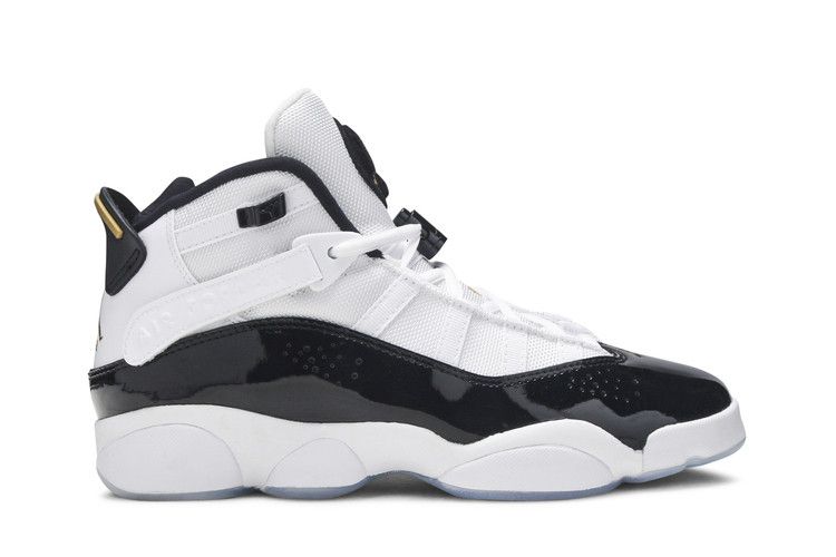 Air Jordan 6 Rings GS 'Defining Moments' — White/Black/Ice/Metallic Gold