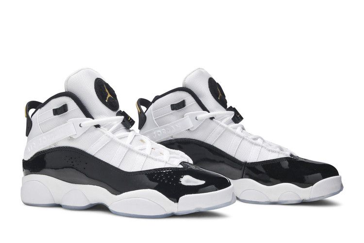 Air Jordan 6 Rings GS 'Defining Moments' — White/Black/Ice/Metallic Gold