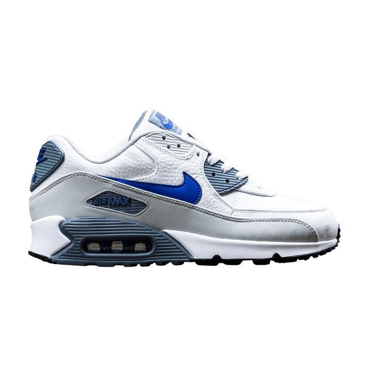 Nike Air Max 90 Leather — Summit White/Lyon Blue-Grey Mist