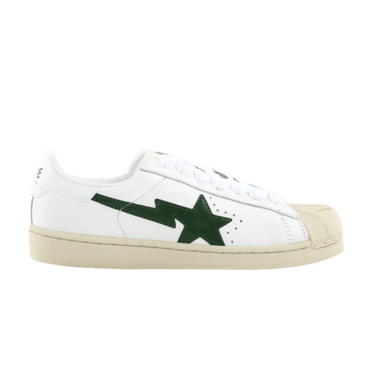 BAPE Skullsta FS-004 Low 'White Olive' — White/Olive Drab