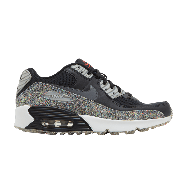 Nike Air Max 90 SE GS 'Space Hippie' — Black/Light Smoke Grey/White/Smoke Grey