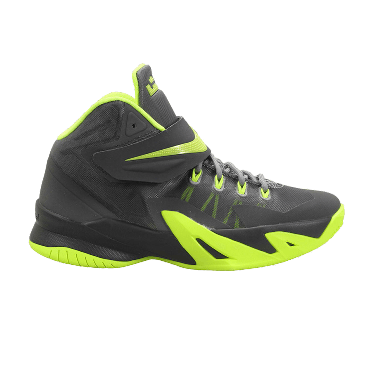 Nike LeBron Soldier 8 GS 'Magnet Grey Volt' — Magnet Grey/Volt-Dark Magnet Grey