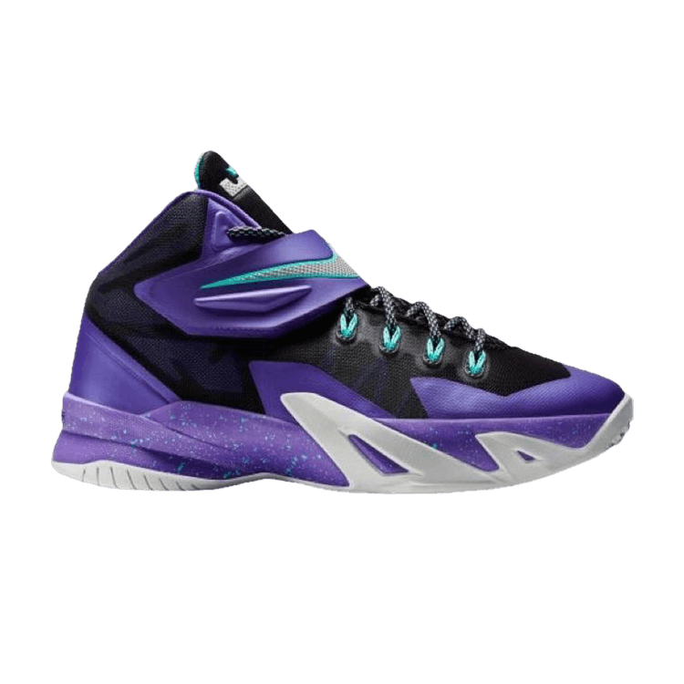 Nike LeBron Zoom Soldier 8 GS 'Hyper Grape' — Cave Purple/Metallic Silver/Hyper Grape/Hyper Grape