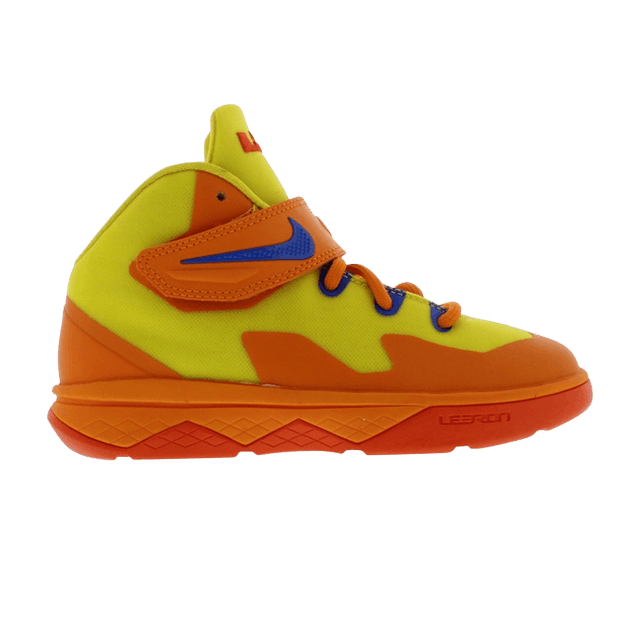 Nike Zoom LeBron Soldier 8 PS — Tour Yellow/Copper Flash/Gold Suede/Hyper Cobalt
