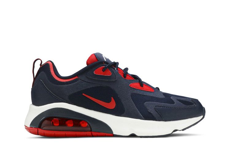 Nike Air Max 200 'Obsidian University Red' — Obsidian/Summit White/University Red