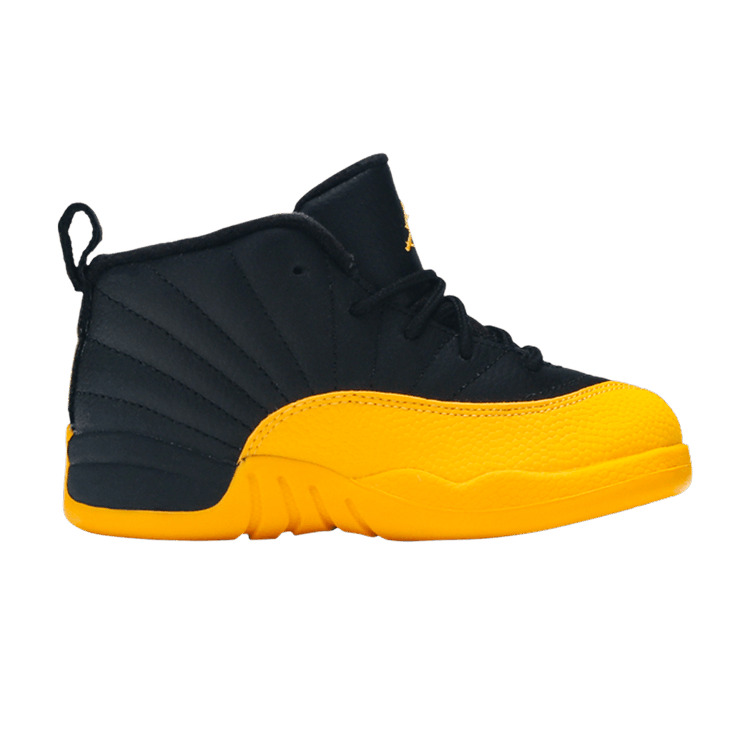 Air Jordan 12 Retro TD 'University Gold' — Black/Black/University Gold