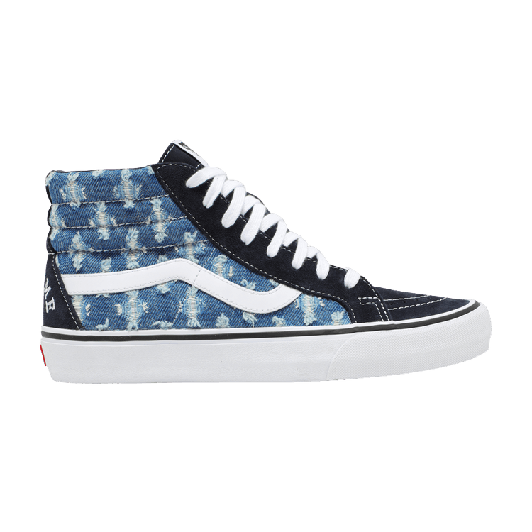 Supreme x Vans Sk8-Hi 'Blue Hole Punch Denim' — Blue Hole Punch Denim