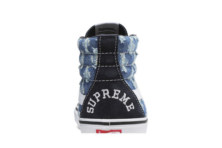Supreme x Vans Sk8-Hi 'Blue Hole Punch Denim' — Blue Hole Punch Denim