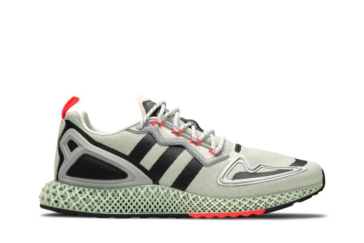 Adidas ZX 2K 4D 'Faint Green' — Cloud White/Core Black/Signal Pink