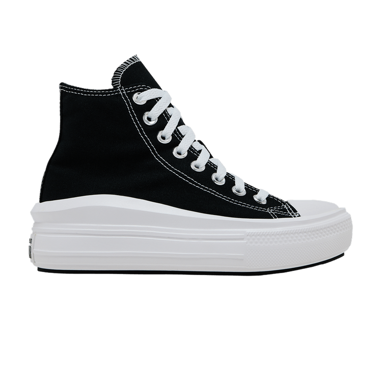 Converse Wmns Chuck Taylor All Star High Move 'Black White' — Black/Natural Ivory/White