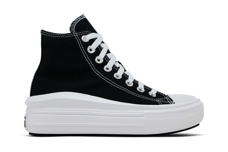 Converse Wmns Chuck Taylor All Star High Move 'Black White' — Black/Natural Ivory/White