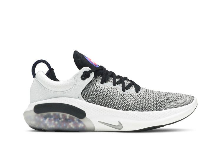 Nike Joyride Run Flyknit 'Black Iron Grey' — Pure Platinum/Black/Iron Grey/Racer Blue