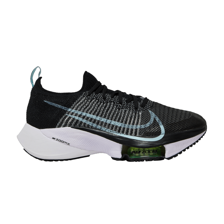 Nike Wmns Air Zoom Tempo NEXT% Flyknit 'Black Glacier Blue' — Black/Glacier Blue/White