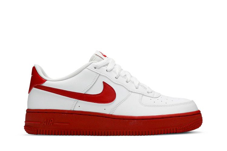 Nike Air Force 1 GS 'White Red Sole' — White/University Red (2)