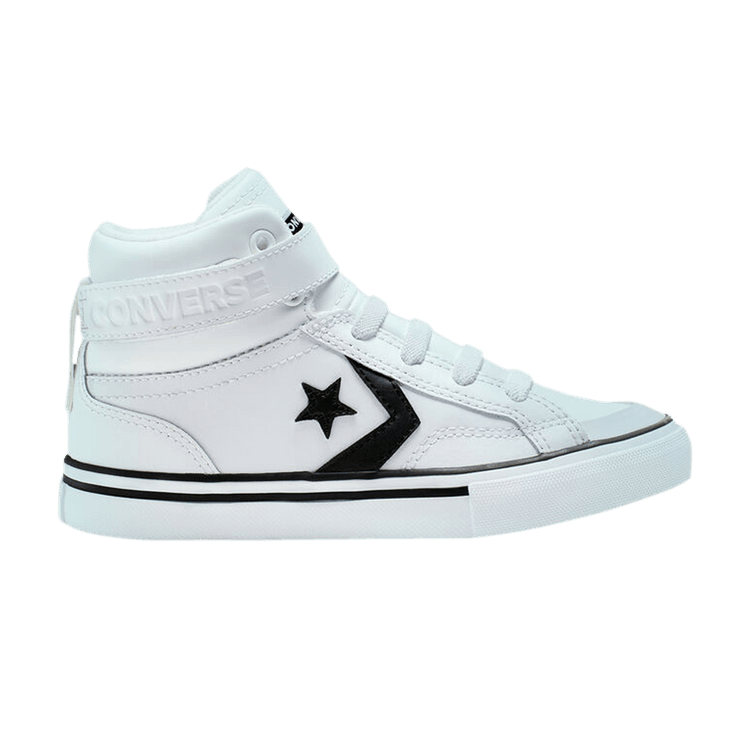 Converse Pro Blaze Strap High GS 'White Black' — White/Black/White